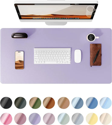 Pelindung Pad Meja Kulit, Alas Meja Pejabat, Pad Tetikus Besar, Penyumbat Meja Kulit PU Tidak Licin, Pad Meja Komputer Riba Kalis Air