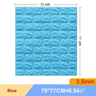 1/5/10Pcs 70*77cm Self-adhesive 3D Retro WallPaper Crash Sponge Imitation Brick Wall Sticker for Home DIY Wall Decor Backdrop