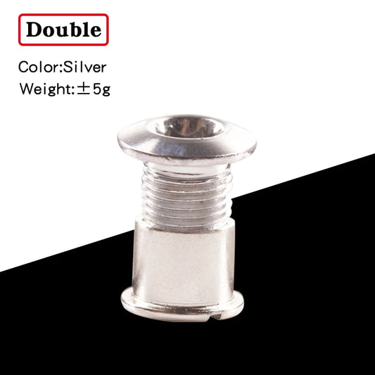 4 Pasang Plat Kuku MTB Skru Plat Pergigian Keluli Baut Roda Rantai Basikal Jalan Plat Engkol Crusset Bahagian Nat Aksesori Basikal