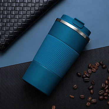 510ml Double Stainless Steel 304 Coffee Thermos Mug Leak-Proof Non-Slip Car Vacuum Flask Travel Thermal Cup Water Bottle
