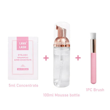 Syampu Bulu Mata LAVA LASH 5ml Pembersih Buih Pekat Pembersih Sambungan Bulu Mata Individu Pembersih Bulu Mata Detergen Mousse