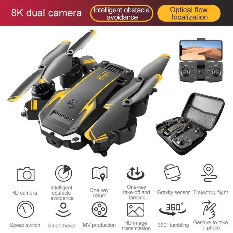 8K S6 Profesional Quadcopter Aerial Dron HD Kamera GPS RC Helikopter FPV WIFI Hadiah Mainan Mengelak Halangan Pesawat RC
