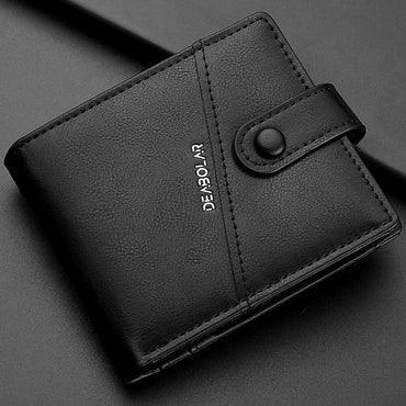 Dompet Lelaki Sarung Pemegang Kad Perniagaan Dompet Pendek Lelaki PU Kulit Beg Wang Dompet Kad Kredit Lelaki Berkualiti Tinggi