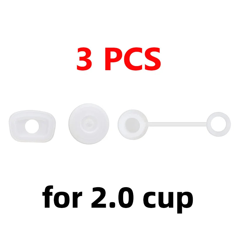 Set Sumbat Kalis Tumpahan Silikon Untuk Piala Stanley 1.0 2.0 40oz/ 30oz Aksesori Tumbler Penutup Jerami Sumbat Tumpahan Sumbat Kebocoran