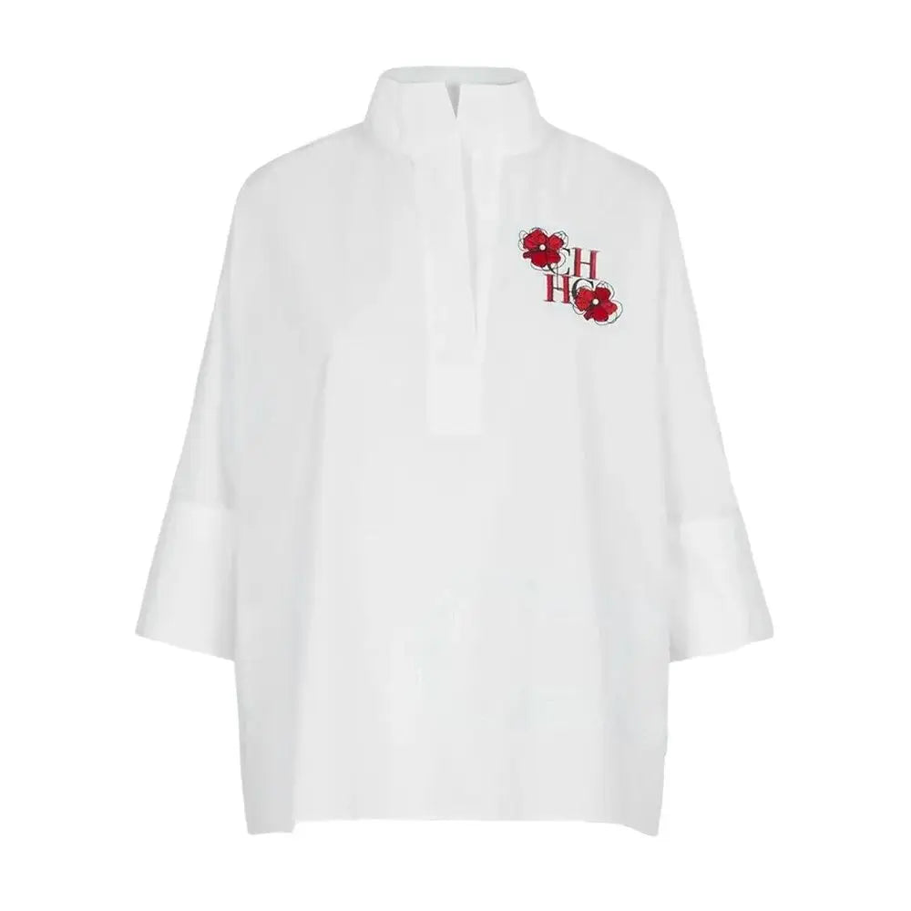 Women Shirt New Summer Elegant Temperament Short Sleeved White Shirt Blouse 100% Cotton Shirts Women's Casual Solid Color Tops