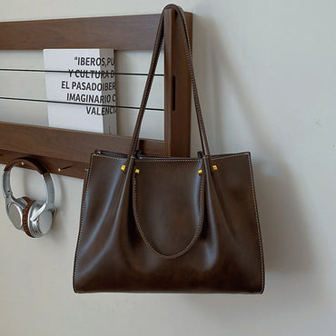 Shoulder Bag for Women with Multi-Pockets Underarm Bag PU Leather Zipper Closure Satchel Bag Handbag for Work School