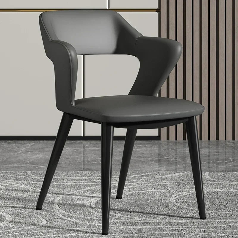 Light Luxury Dining Chairs High-Grade Tea Table Chairs Simple Negotiation Chairs with Backrest Modern Luxury Dining Set