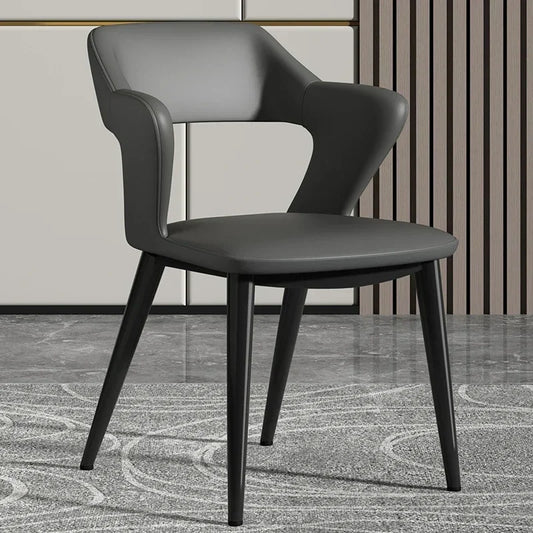 Kerusi Makan Mewah Ringan Kerusi Meja Teh Gred Tinggi Kerusi Rundingan Mudah dengan Sandaran Set Makan Mewah Moden