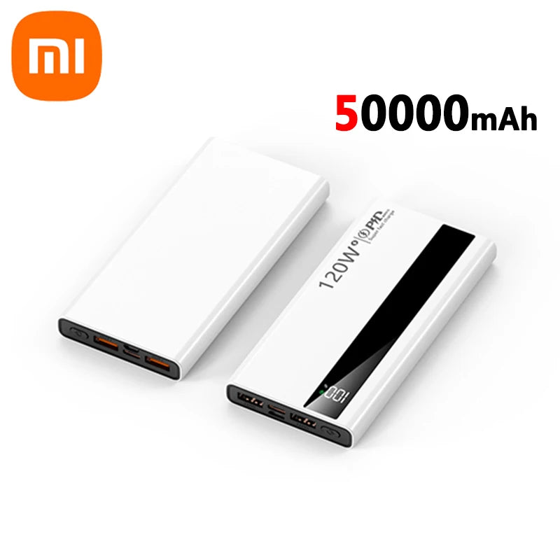 Bank Kuasa Xiaomi 200000mAh Bank Kuasa Kapasiti Besar 120W Pengecasan Pantas Bekalan Kuasa Kecemasan Luar untuk iPhone Samsung
