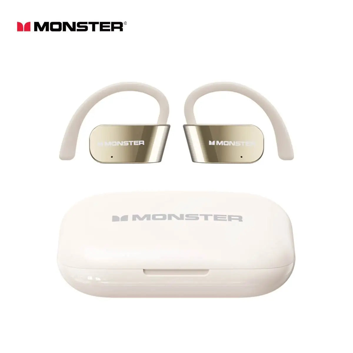 Monster GT10 OWS Fon Telinga Bluetooth 5.4 Wayarles Dijalankan Udara Fon Telinga Sukan Telinga Terbuka Fon Telinga Sukan Permainan Muzik Dwi Mod