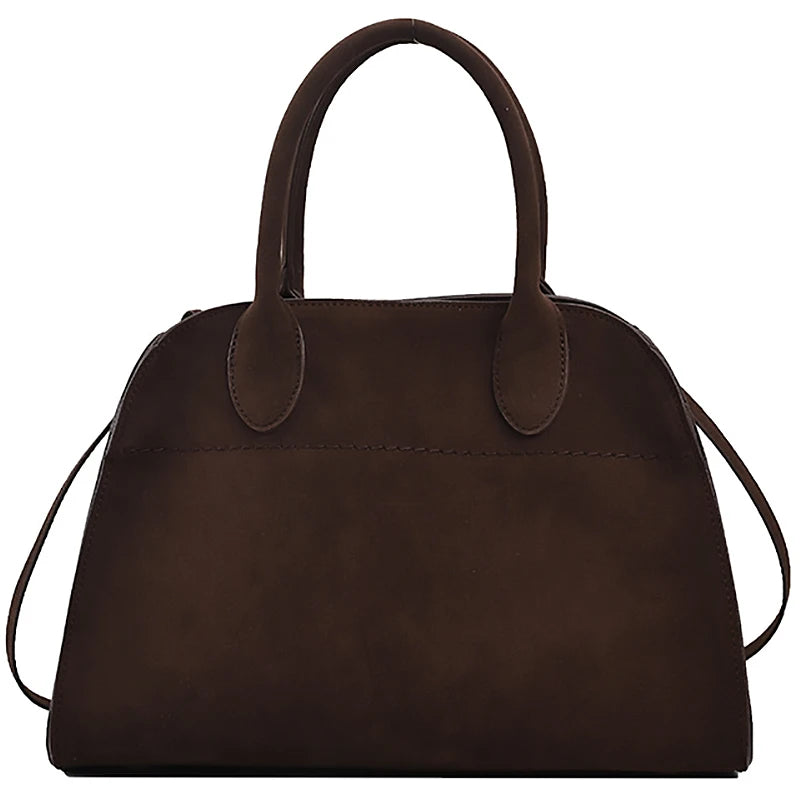 Suede Tote Bag for Women Women's Suede Purse Vintage Top Handle Bag Fashion Retro Shoulder Satchel Work Leather Bag