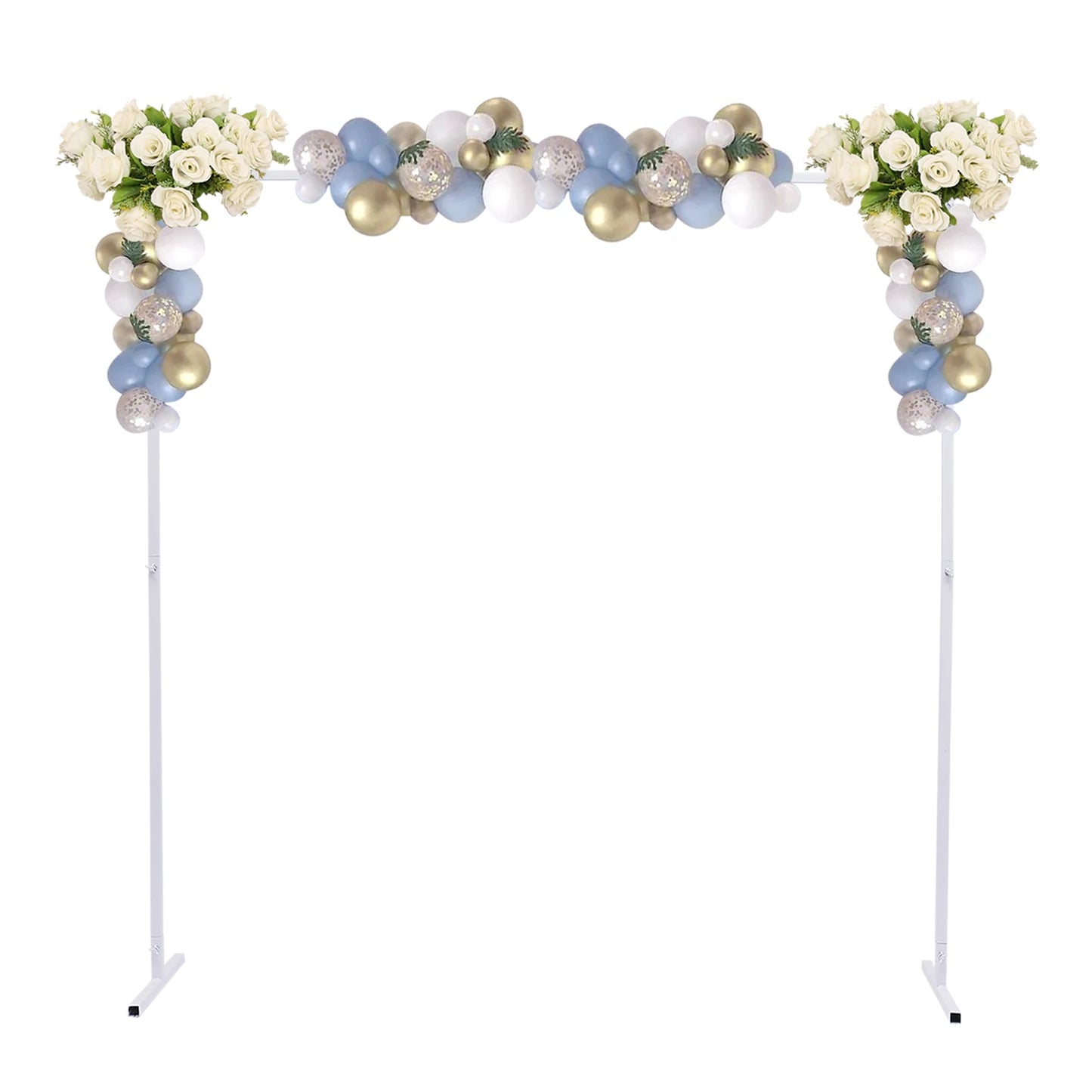 Gerbang Perkahwinan Bymaocar 6.6 kaki untuk Majlis Gerbang Belon Stand Metal Backdrop Stand untuk Perkahwinan Paparan Acara Pesta Hari Lahir