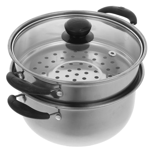 Periuk Sup Periuk Keluli Tahan Karat untuk Memasak Pengukus Makanan Pakai Dapur Kaserol Kuali Manshipping Tawaran Isi Rumah Cuscuzeira