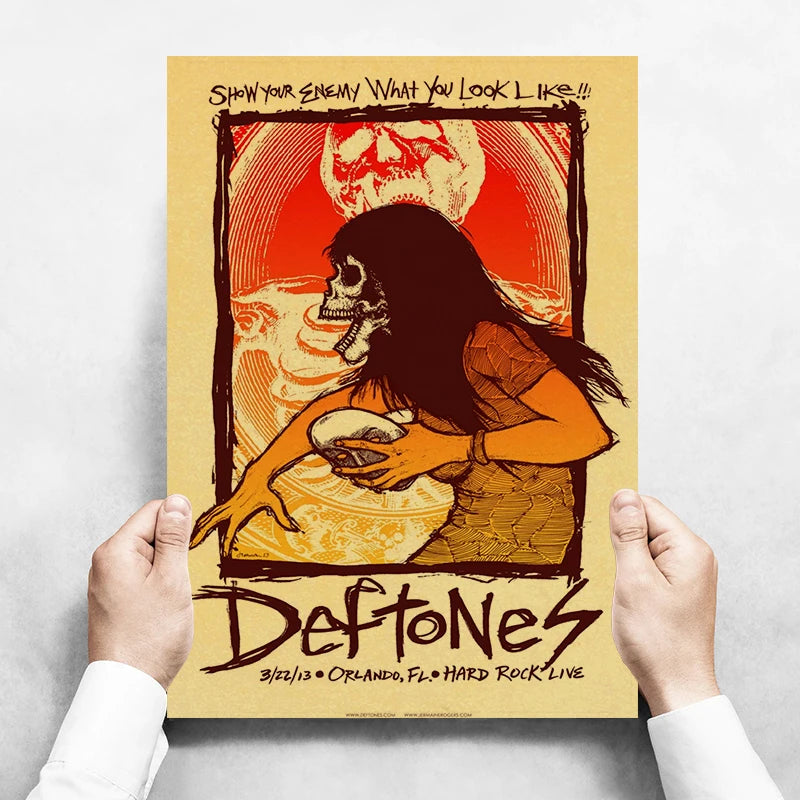 Mitski Drake Deftones Band Girl Lovers Poster Album Muzik EstetikRapper Kanvas Lukisan Poster Hiasan Dinding Bilik untuk Dinding