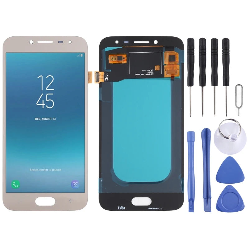 Skrin LCD OLED Untuk Samsung Galaxy J2 Pro 2018 SM-J250 Paparan Telefon dan Bahagian Penggantian Pemasangan Penuh Digitizer