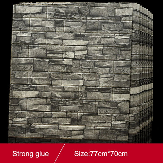 1/5/10Pcs77*70CMBrick Wall Stickers Decor Self-Adhesive Waterproof Wallpaper For Kids Room Bedroom 3D Wall Sticker Brick decor