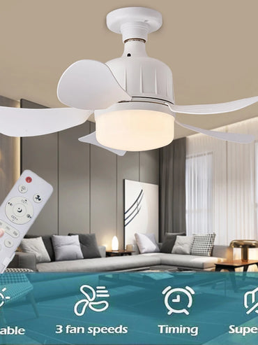 E27 Ceiling Fan Light E26 LED With Remote Control 45CM Lamp Dimming Function Suitable Living Bed Room Study household 85-265V