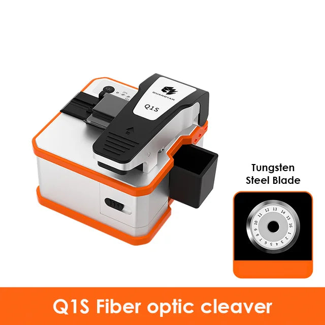 Ketepatan Tinggi Q1S Automatik Sepenuhnya Pemotong Kabel Gentian Optik Elektrik Boleh Dicas Semula Pemotong Kabel Optik Ftth Pemotong Fiber Optik