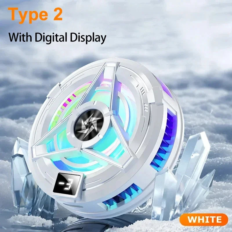 New SL17 Magnetic Display Phones Cooler Back-Clip 2 in 1 Game Cooler Semiconductor Fast Phone Cooling Fan for IOS Android Phone