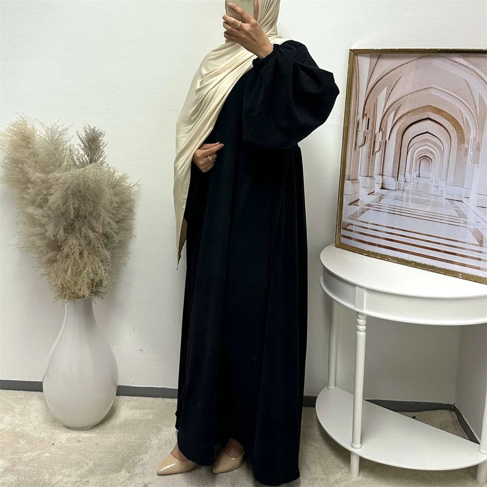 Abaya Doa Musim Dingin untuk Wanita Muslim Islam Abaya Ramadan Eid Gaun Afrika Dubai mewah Jubah Kaftan kaftan marocain femme
