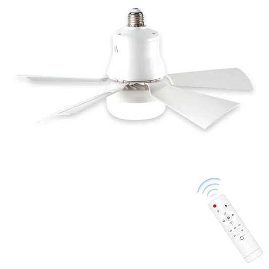 30W Ceiling Fan Light E27 Base Silent Electric Fan Lamp With Remote Control Dimming Ceiling Fan Light for Living Room Bedroom