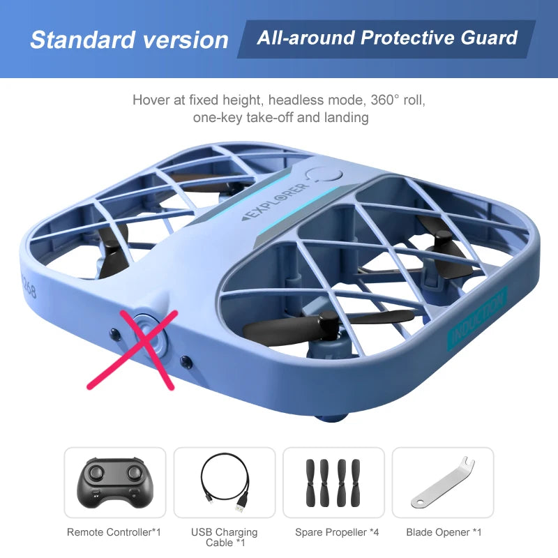 JJRC H107/H36 8K menembak mini drone quadcopter kanak-kanak mainan kawalan jauh helikopter pintar mengelak halangan