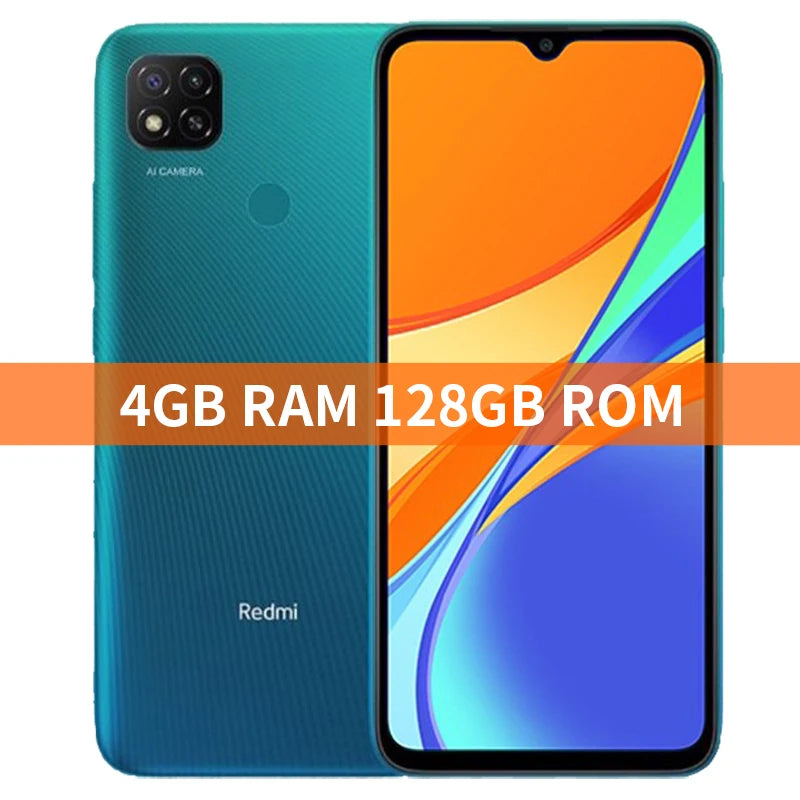 Versi Global Xiaomi Redmi 9C 3GB+64GB/ 4GB+128GB Telefon Pintar 13MP Kamera Helio G35 6.53" Paparan 5000mAh Bateri Telefon Pintar