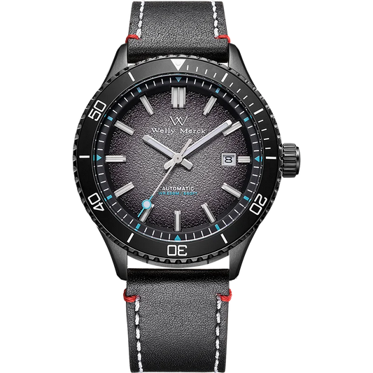 Jam Tangan WM Jam Tangan Welly Merck Dive Jam Tangan Mekanikal Automatik Jam Tangan Selam Lelaki Jam Tangan Penyelam Keluli Tahan Karat Nilam WM046