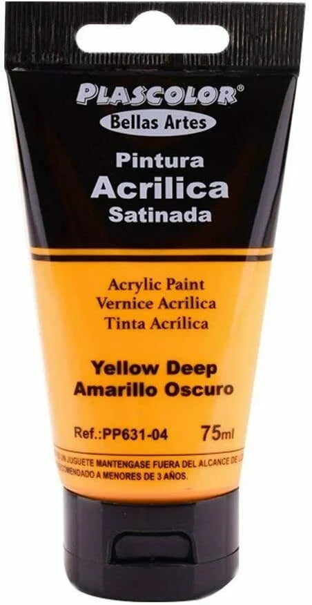 Pinturas Acrílicas untuk Manualidades y Uso Profesional, Colores, 75ML