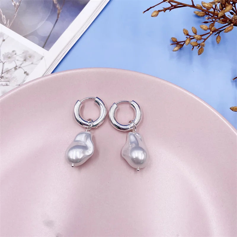 2022 New Classic Elegant Imitation Pearl Dangle Earrings For Women Crystal Long Tassel Exquisite Drop Earring Wedding Jewelry