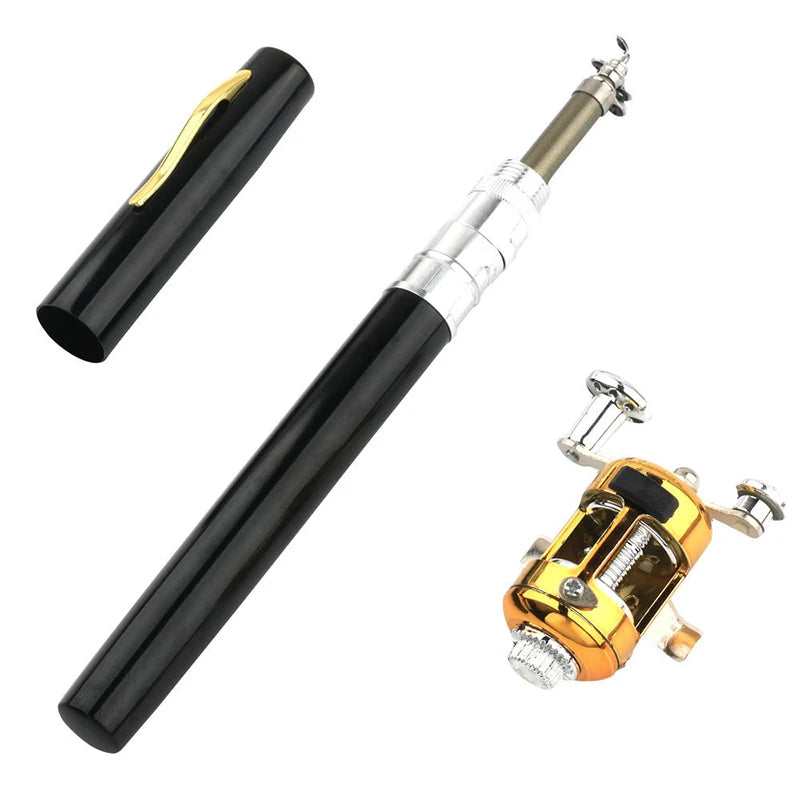Ultra Short Pocket Rods Steelhead Fishing Rods Small Micro Mini Fishing Rods 1m 1.4m 1.6 Drum Reel Ice Fishing