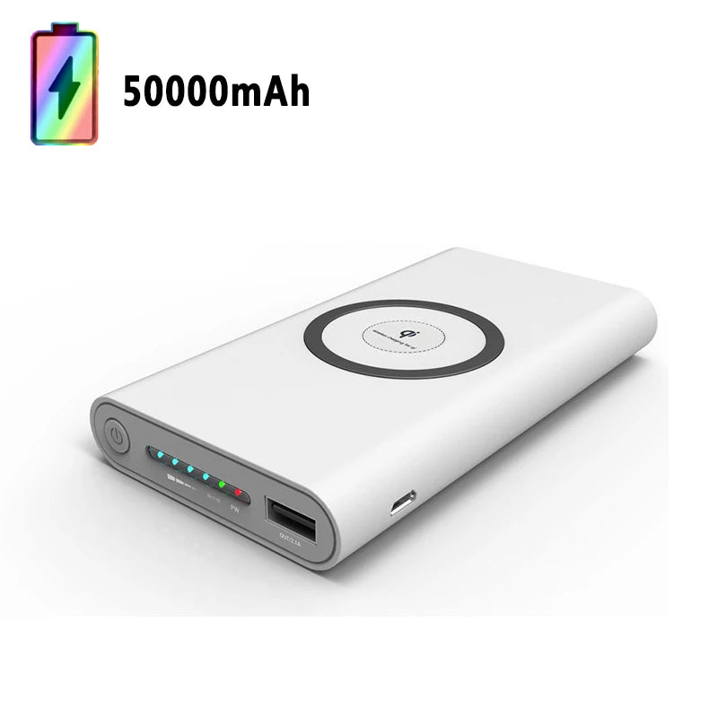 Bank Kuasa 200000mah Xiaomi 200000mah Kapasiti ultra besar Bank Kuasa Pengecasan Cepat Wayarles Sejagat Nipis Untuk Iphone Huawei Samsung Baru