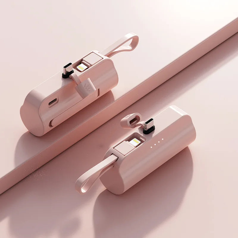 10000mAh Bank Kuasa Mini Palam Bateri Luar Main Bank Kuasa Pengecasan Pantas untuk iPhone Samsung Huawei Xiaomi Portable Powerbank