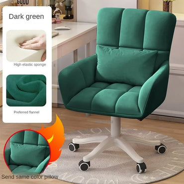 Modern Cloth Office Chairs Office Furniture Comfortable Ergonomic Chair Girls Bedroom Leisure Swivel Chair Study Computer Chair