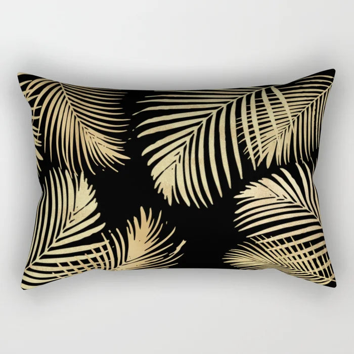 Hot sale tropical flowers plants bed pillow case travel bedroom pillow cover rectangle small pillow cases 50*30 cm
