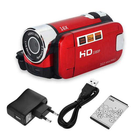 Kamera DV Putaran HD Penuh 16X Definisi Tinggi Camcorder Digital Video Kamera DV Digital DV Digital Camcorder Kamera Video HD