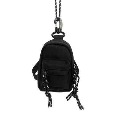 Solid-Color/Checkered Mini Keychain Coin Purse Personalized Small Chest/Waist Bag For Outdoor Cycling