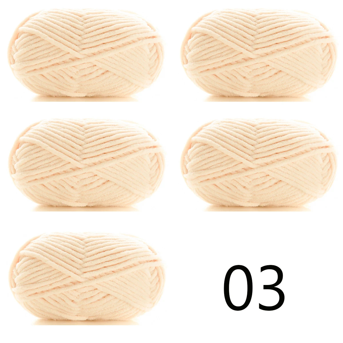 5pcsX50g Thick Velvet Yarn Handmade DIY Knitting Yarn Wholesale Wool Line Scarf Hat Soft Chenille Yarn Knit Wol