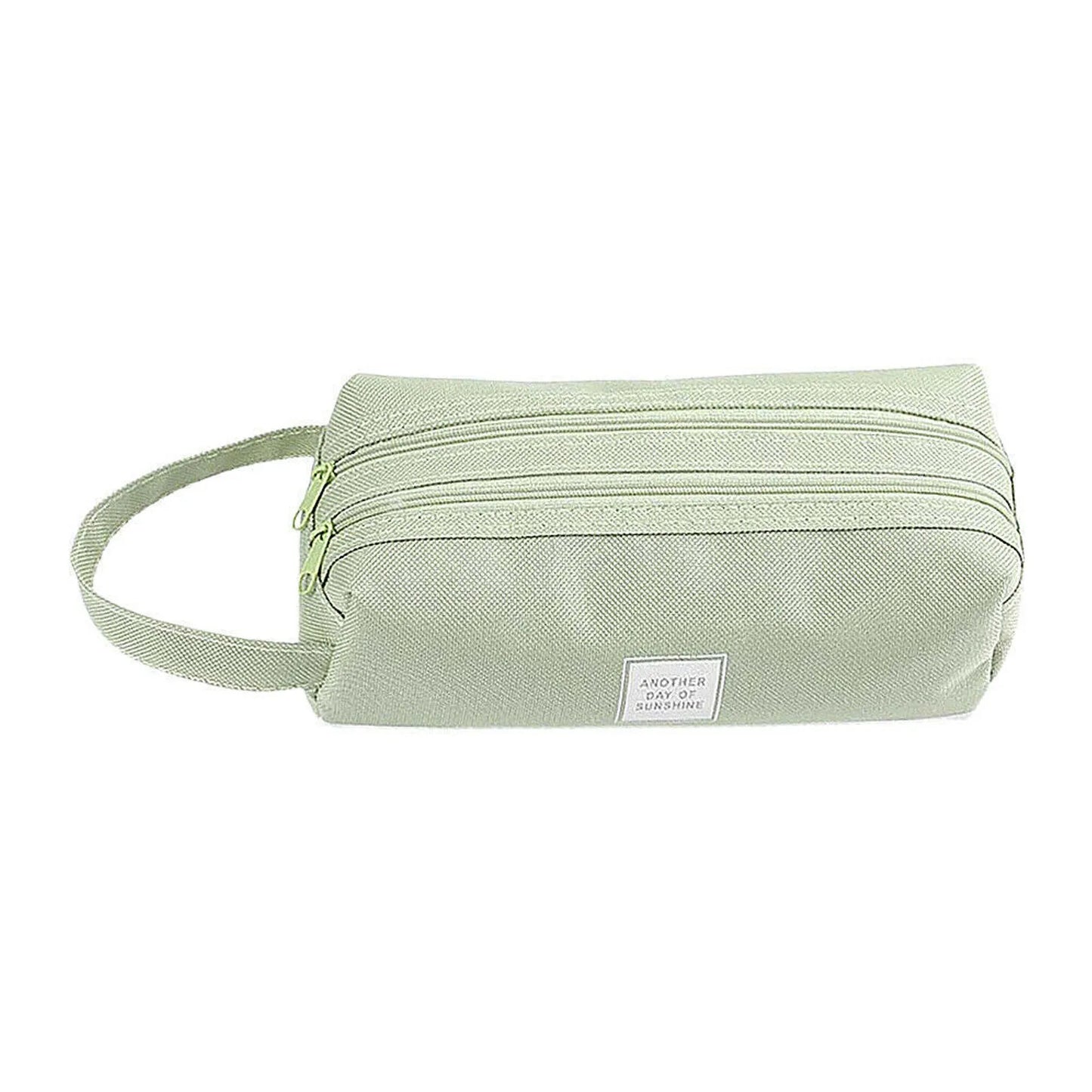 New Double Layer Pencil Case Big Capacity Portable Canvas School supplies Student pen bags Kids Stationery Pen storage Bags