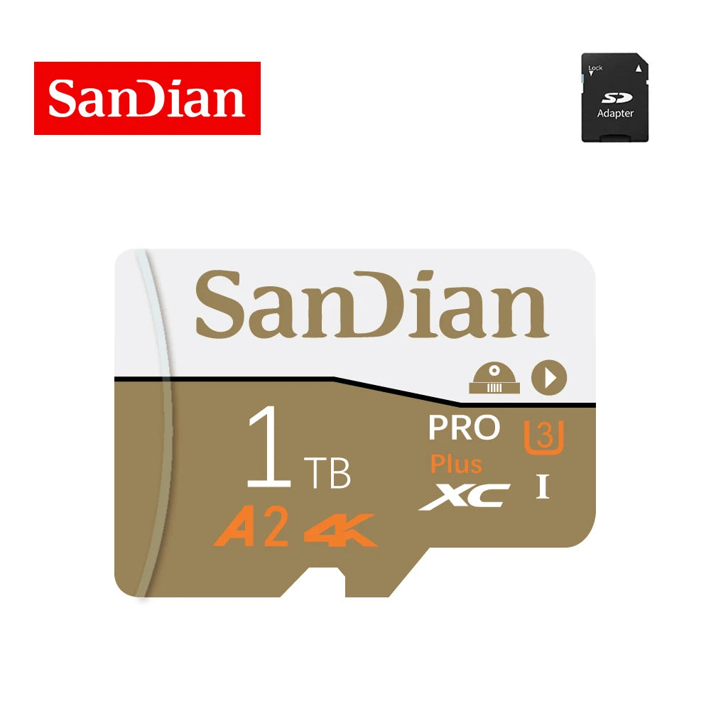 Kad Memori Mini Sd Kelas10 Asal 1TB Kad Sd TF Mikro 2TB Pintar 150MB/s Kad SD/TF Untuk Pembaca Kad Pemberian Telefon/Kamera/Drone