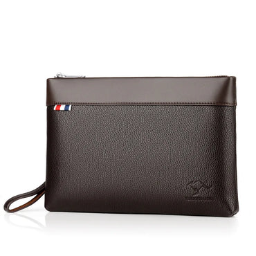 Fashion Business Men's Handbag Clutch Soft PU Leather Men's Waistbag Elegant Handbag Men's Wallet Litchi Grain