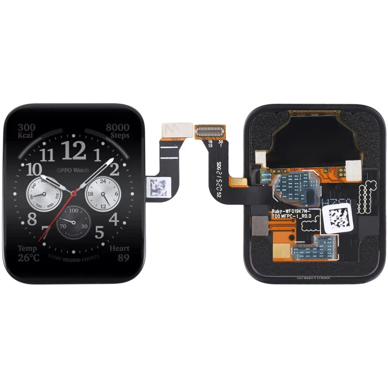 Skrin LCD 1.91'' asal untuk OPPO Watch 3 Pro Smartwatch LTPO AMOLED Display dan Digitizer Full Assembly Repair Alat Ganti