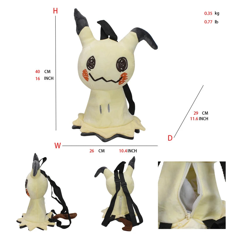 15 Gaya Anime Pokemon Charizard Mimikyu Eevee Snorlax Gengar Mew Mario Koopa Ransel Mainan Boneka Kartun Boneka Peluche