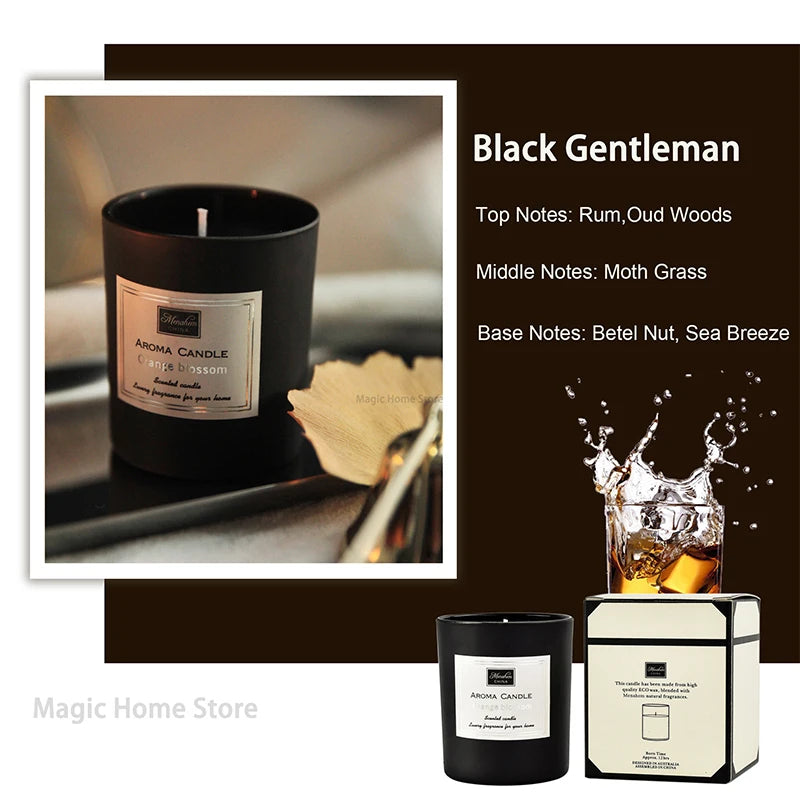 50g Lilin Aroma Wangi Tanpa Asap Cawan Kaca Kreatif Lilin Soya Asli Lilin Wangi Lilin Hiasan Rumah Hadiah Tetamu