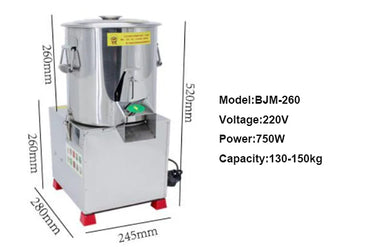 BEIJAMEI Electric Food Chopper Vegetable Equipment Stainless Steel Vegetable Stuff Chopping Cutting Machine For Sale