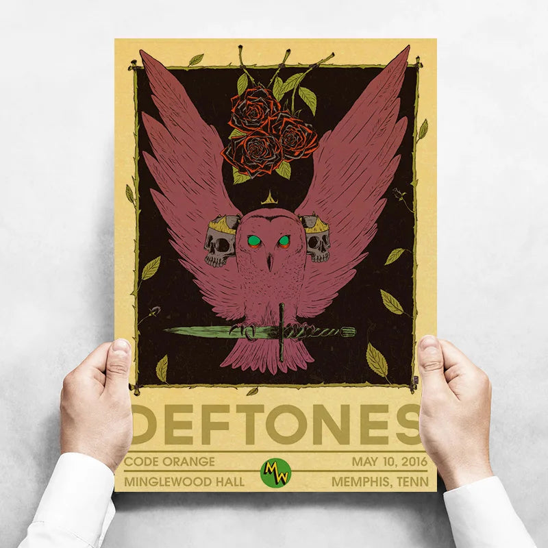 Mitski Drake Deftones Band Girl Lovers Poster Album Muzik EstetikRapper Kanvas Lukisan Poster Hiasan Dinding Bilik untuk Dinding