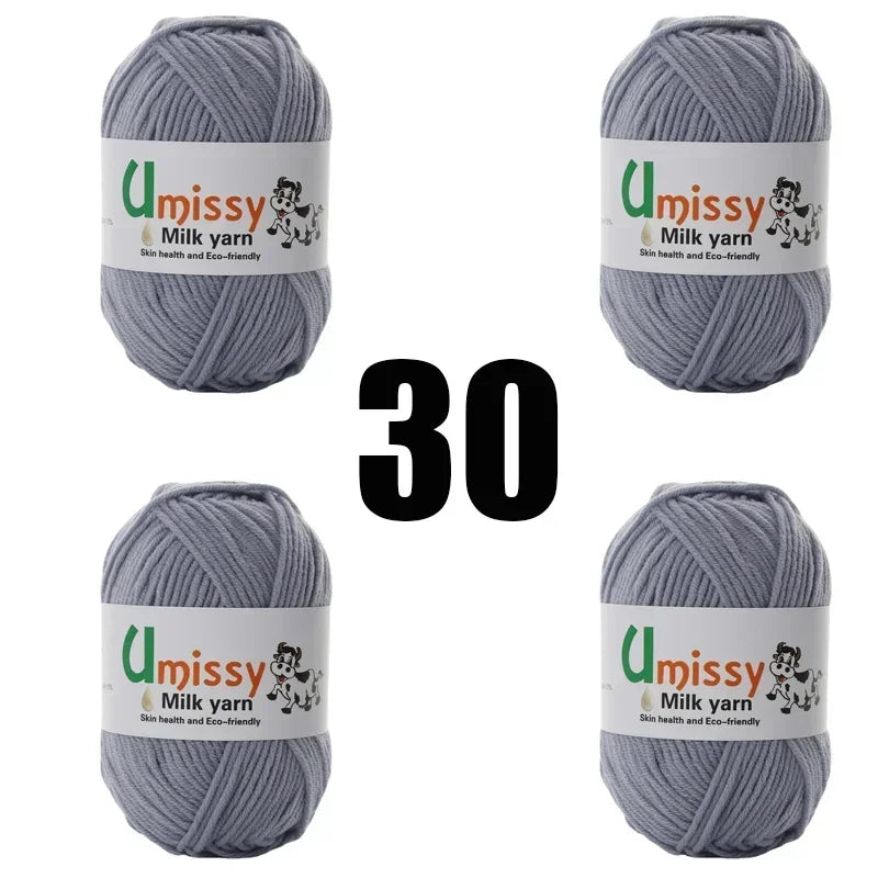 4pcs 50g Knit Yarn for Sale Hilo Yarn Crochet Threads Ball Estambre Para Tejer