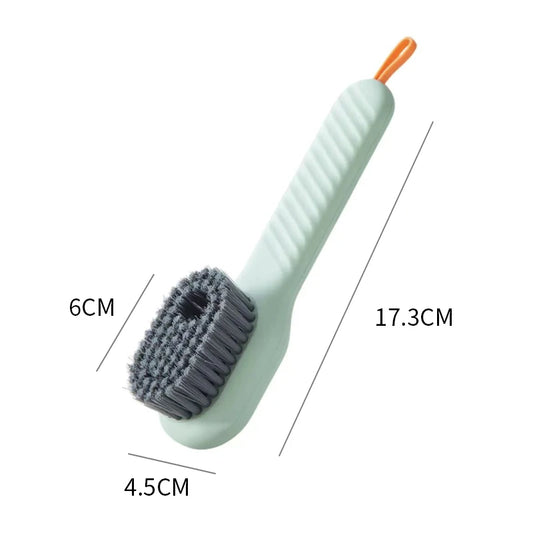 New 2/1PC Cleaning Brush Soft Bristled Liquid Shoe Brush Long Handle Brush Clothes Brush Shoe Clothing Board Brush Cleaning Tool