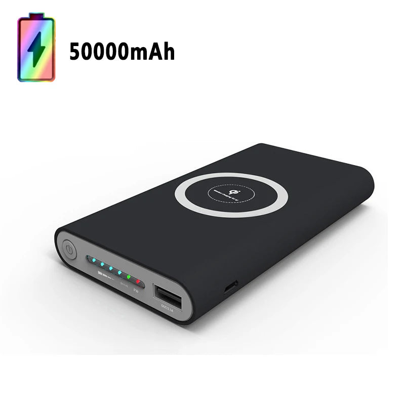 Bank Kuasa 200000mah Xiaomi 200000mah Kapasiti ultra besar Bank Kuasa Pengecasan Cepat Wayarles Sejagat Nipis Untuk Iphone Huawei Samsung Baru