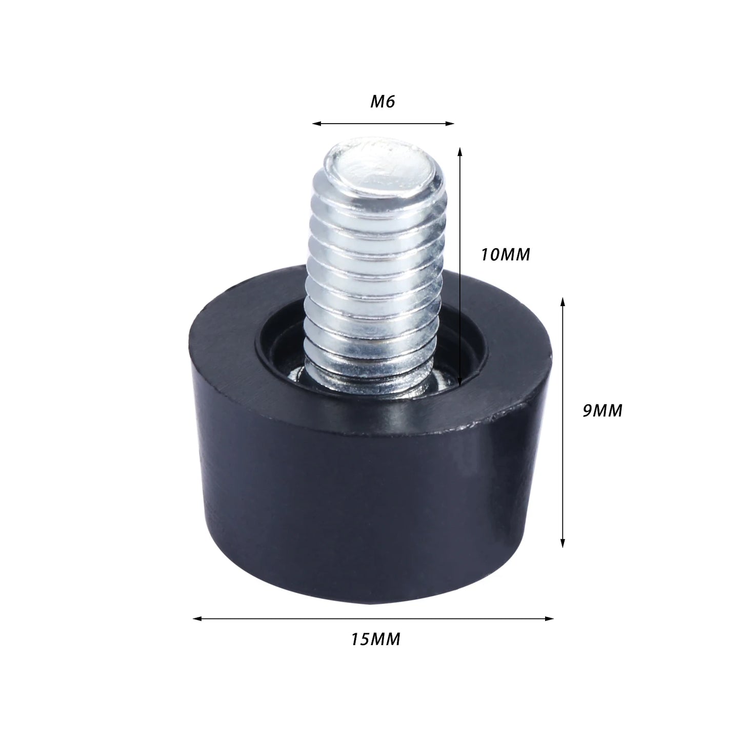 10Pc Height Adjustable Leveling Chair Leg Feet Furniture Mat Screw-in Base Sofa Bed Cabinet Table Floor Protector M6*10mm Thread
